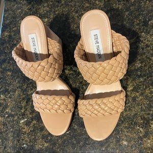 Steve Madden Kenley Braided Dress Sandals Nude 7-8